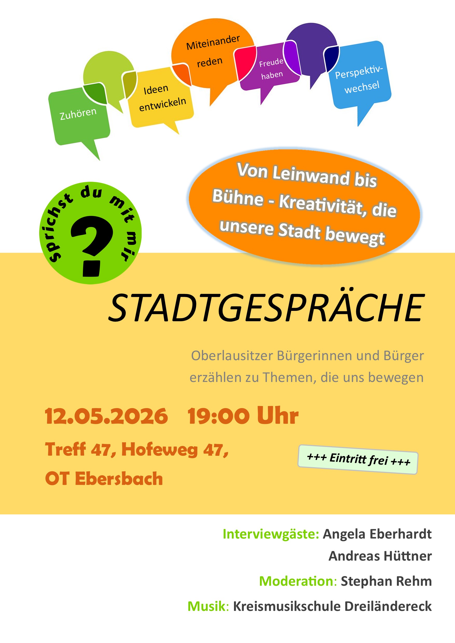 Plakat Stadtgespräche Mai26